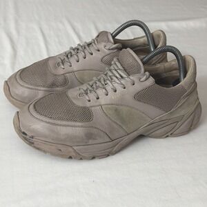 Axel Arigato Leather Tech Runner Lace Up Sneakers Size 10 Mens Gym Designer Shoe